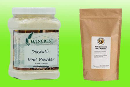 diastatic malt powder vs non.